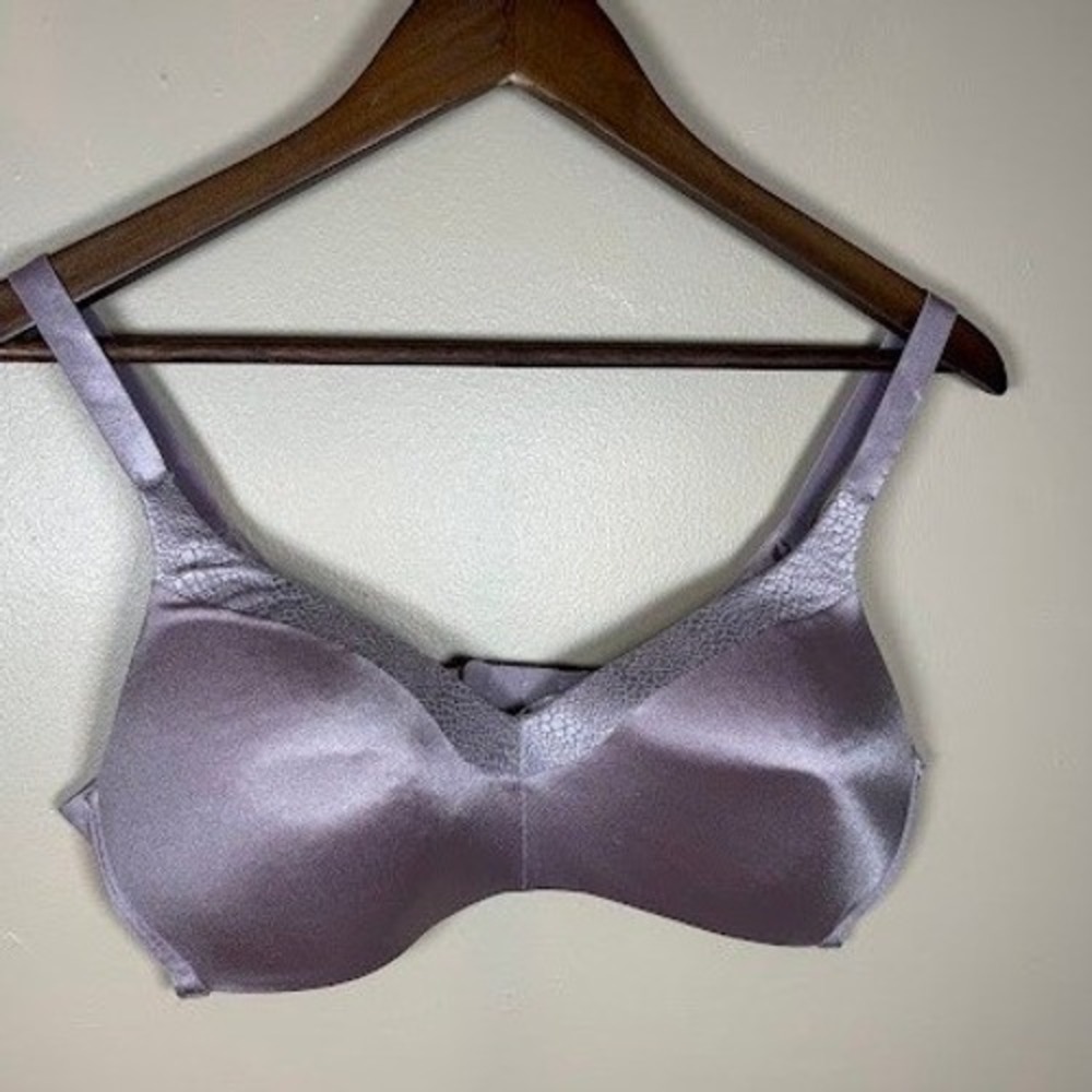 Warners Blissful Benefits Wire Free Contour Bra Lavender Purple W4012 38D